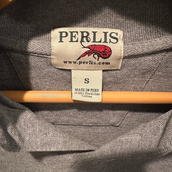 Classic Gray Polo Shirt with Collared Neckline - Picture 2 of 2